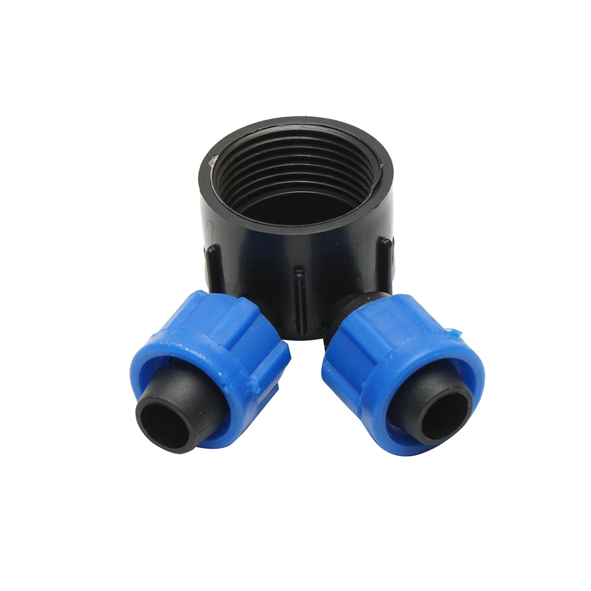 Pipe coupling distributor, 16mm drip tape with 2 ends for irrigation systems